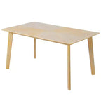 Ensemble de salle à manger rustique 6 pièces avec table en bois, 4 chaises et banc pour 6 personnes