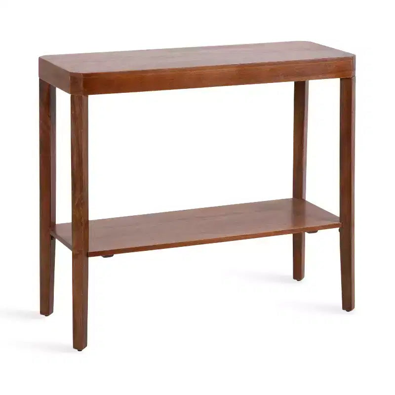 Kate and Laurel Talcott Wood Console Table, 36x14x33, Walnut Brown