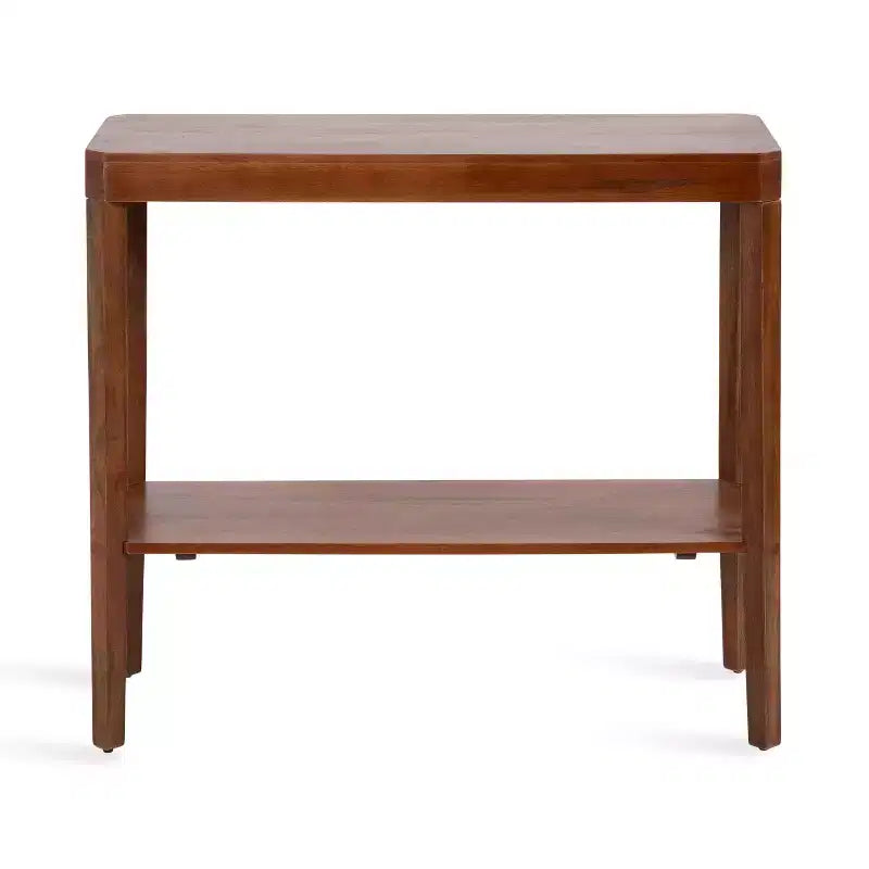 Console en bois Kate and Laurel Talcott, 36x14x33, Noyer brun