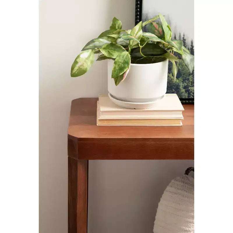 Console en bois Kate and Laurel Talcott, 36x14x33, Noyer brun