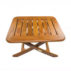 HomeRoots Table d'appoint rectangulaire 18 po en bois massif brun