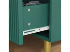 Commode de chambre à coucher moderne, commode en bois avec tiroirs de rangement et poignées et pieds en métal pour salon, entrée