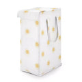 Sweet Jojo Designs Boy, Girl, Unisex/Gender Neutral Foldable Laundry Hamper with Handles Boho Sun Yellow and White
