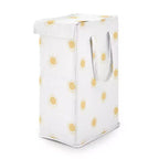 Sweet Jojo Designs Boy, Girl, Unisex/Gender Neutral Foldable Laundry Hamper with Handles Boho Sun Yellow and White