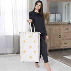 Sweet Jojo Designs - Panier à Linge Pliable avec Poignées pour Garçon, Fille, Unisexe/Neutre, Motif Soleil Bohème Jaune et Blanc