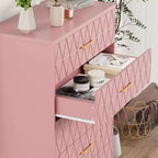 Commode en bois multifonctionnelle à 5 tiroirs, commode autonome et table de chevet, armoire de rangement pour chambre à coucher, couloir, placard