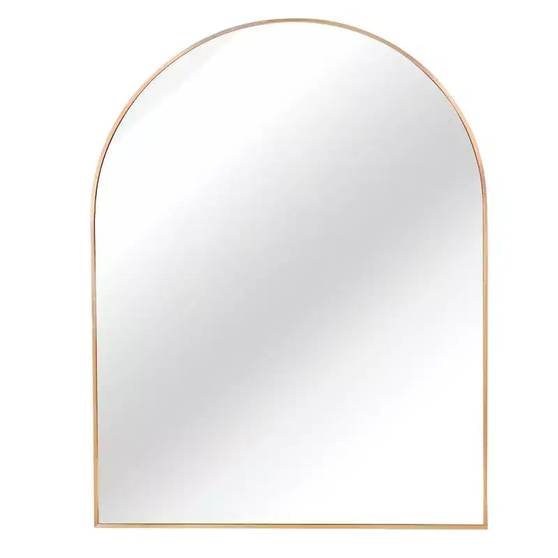 Miroir de salle de bain mural arqué encadré en métal 30x36 pouces