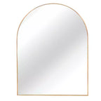 Miroir de salle de bain mural arqué encadré en métal 30x36 pouces