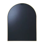 Miroir de salle de bain mural arqué encadré en métal 30x36 pouces