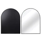 Miroir de salle de bain mural arqué encadré en métal 30x36 pouces