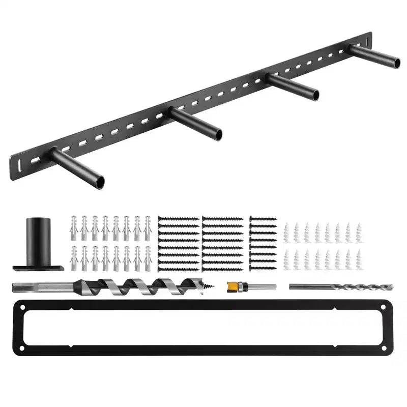 VEVOR Floating Shelf Bracket 1 Pack, 230 lbs/104 kg Weight Capacity, 43x6.2x1.5 inch / 1092.2x157.4x38.1 mm, Heavy Duty Hidden, Wall Mounting, Black