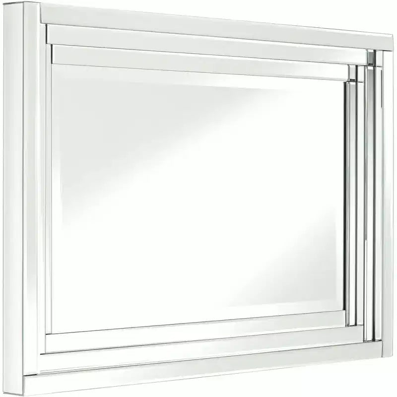 Lot de 2 miroirs muraux Uttermost Vedi en verre étagé 24 3/4 x 36 3/4