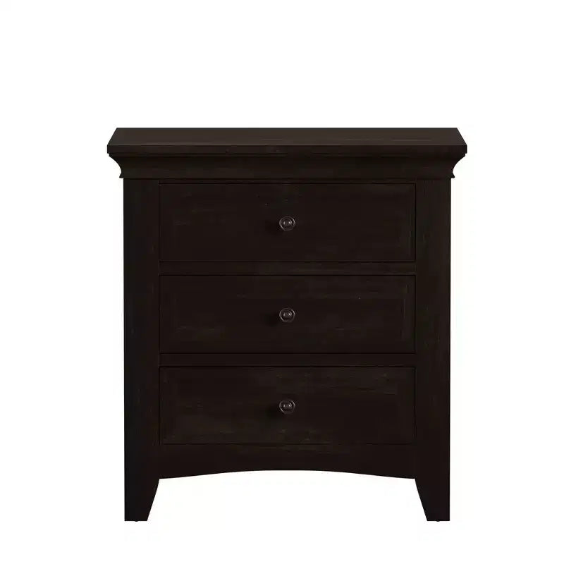 Martha 3-Drawer Wood Modular Storage Nightstand with Charging Station - iNSPIRE Q