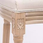 Tabourets de bar rembourrés en tissu GDFStudio Provence French Country (Lot de 2)