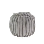 Pouf de rangement en tissu douillet Merced Plush Furry Channel - iNSPIRE Q