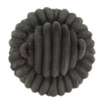 Pouf de rangement en tissu douillet Merced Plush Furry Channel - iNSPIRE Q