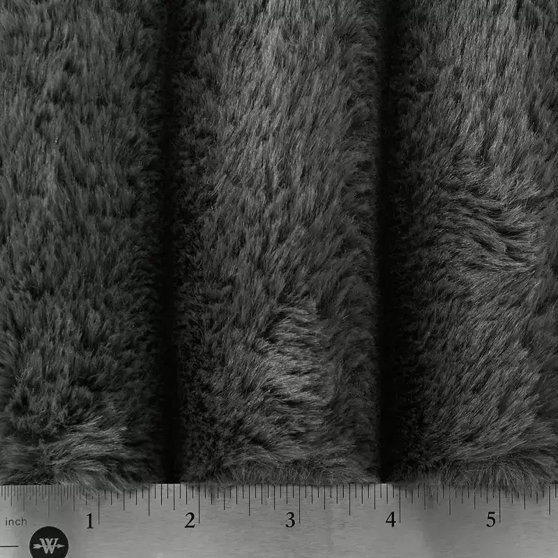 Pouf de rangement en tissu douillet Merced Plush Furry Channel - iNSPIRE Q