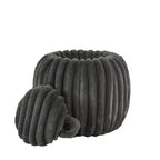 Pouf de rangement en tissu douillet Merced Plush Furry Channel - iNSPIRE Q