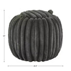 Pouf de rangement en tissu douillet Merced Plush Furry Channel - iNSPIRE Q