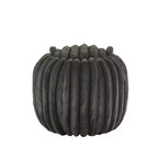 Merced Plush Furry Channel Fabric Storage Ottoman - iNSPIRE Q