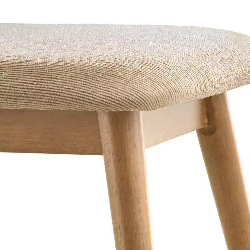 Banc de salle à manger tapissé effilé moderne du milieu du siècle Pierre - iNSPIRE Q