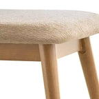 Banc de salle à manger tapissé effilé moderne du milieu du siècle Pierre - iNSPIRE Q