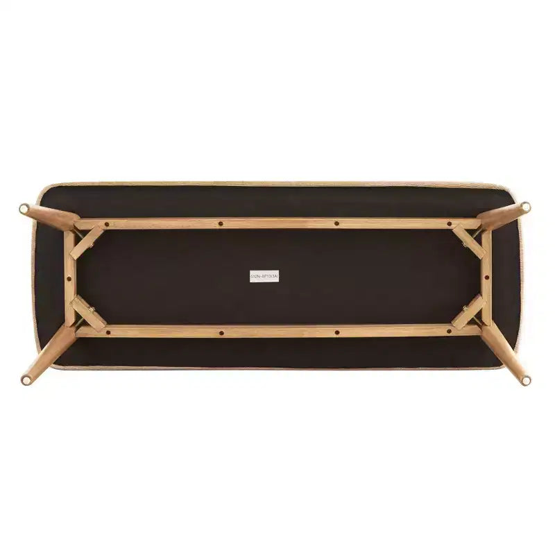 Banc de salle à manger tapissé effilé moderne du milieu du siècle Pierre - iNSPIRE Q
