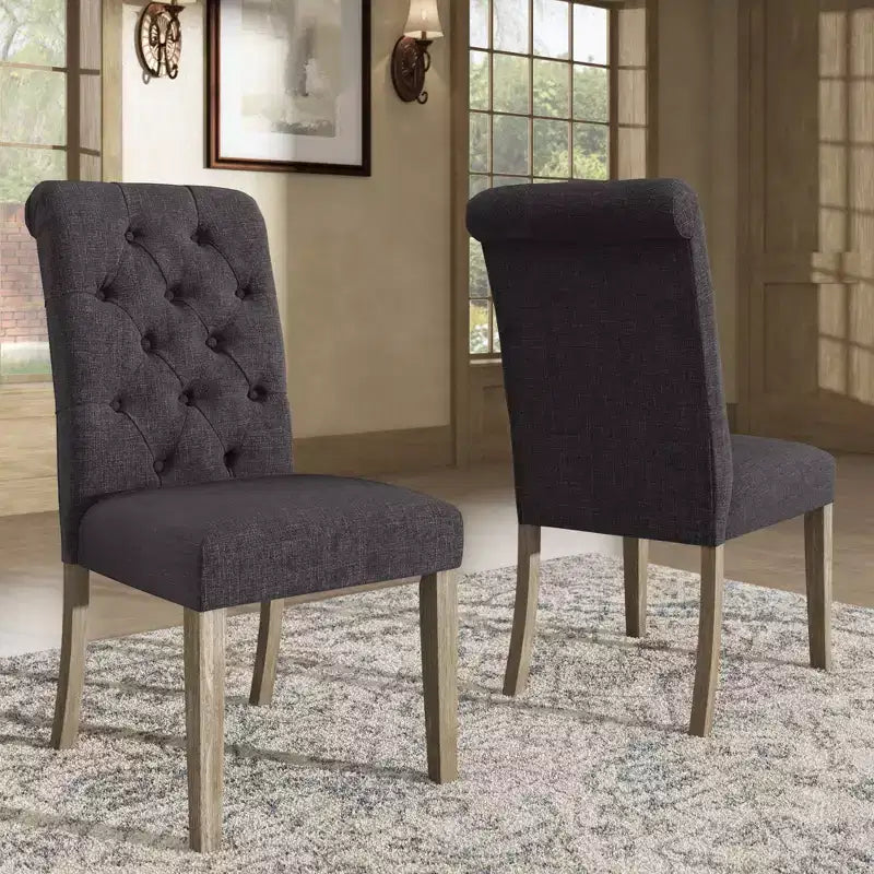 Chaises Parsons Gramercy à dossier roulé et touffeté (lot de 2) - iNSPIREQ
