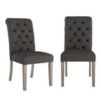 Chaises Parsons Gramercy à dossier roulé et touffeté (lot de 2) - iNSPIREQ