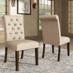 Chaises Parsons Gramercy à dossier roulé et touffeté (lot de 2) - iNSPIREQ