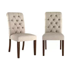 Chaises Parsons Gramercy à dossier roulé et touffeté (lot de 2) - iNSPIREQ