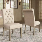 Chaises Parsons Gramercy à dossier roulé et touffeté (lot de 2) - iNSPIREQ