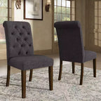 Chaises Parsons Gramercy à dossier roulé et touffeté (lot de 2) - iNSPIREQ