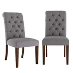 Chaises Parsons Gramercy à dossier roulé et touffeté (lot de 2) - iNSPIREQ