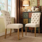 Chaises Parsons Gramercy à dossier roulé et touffeté (lot de 2) - iNSPIREQ