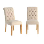 Chaises Parsons Gramercy à dossier roulé et touffeté (lot de 2) - iNSPIREQ