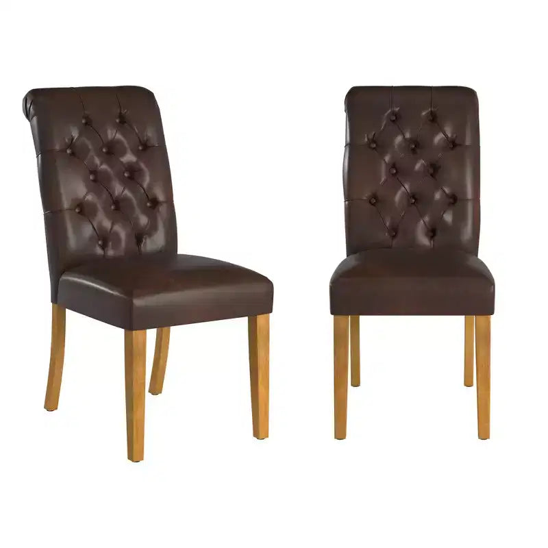 Chaises Parsons Gramercy à dossier roulé et touffeté (lot de 2) - iNSPIREQ
