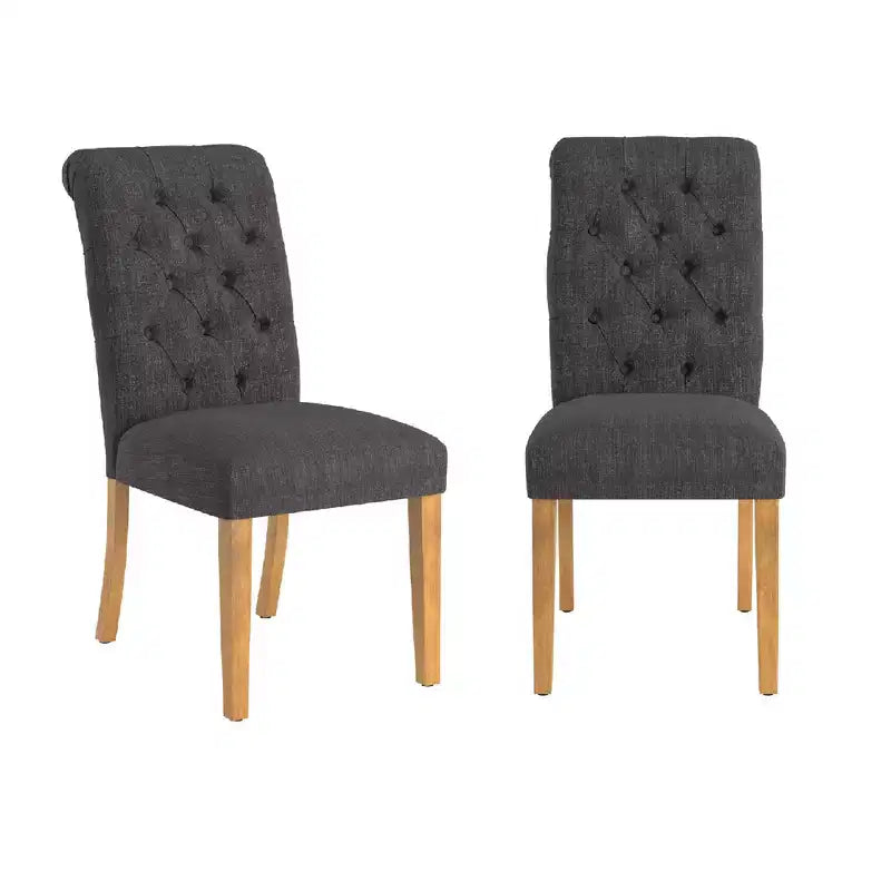 Chaises Parsons Gramercy à dossier roulé et touffeté (lot de 2) - iNSPIREQ