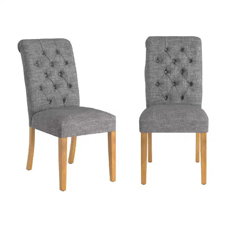 Chaises Parsons Gramercy à dossier roulé et touffeté (lot de 2) - iNSPIREQ