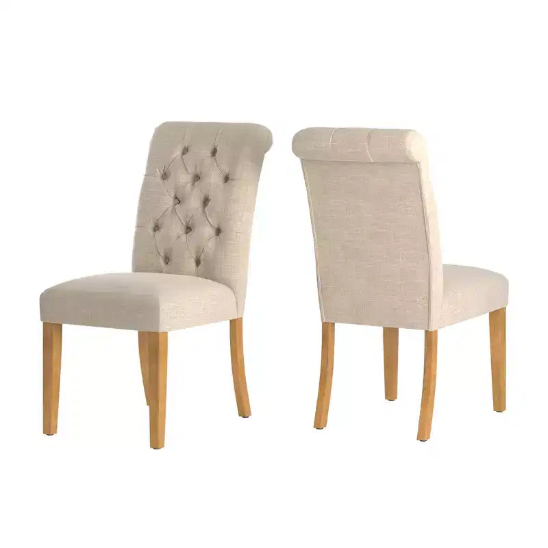 Chaises Parsons Gramercy à dossier roulé et touffeté (lot de 2) - iNSPIREQ
