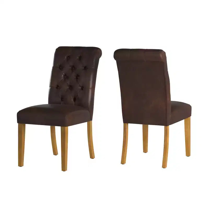 Chaises Parsons Gramercy à dossier roulé et touffeté (lot de 2) - iNSPIREQ