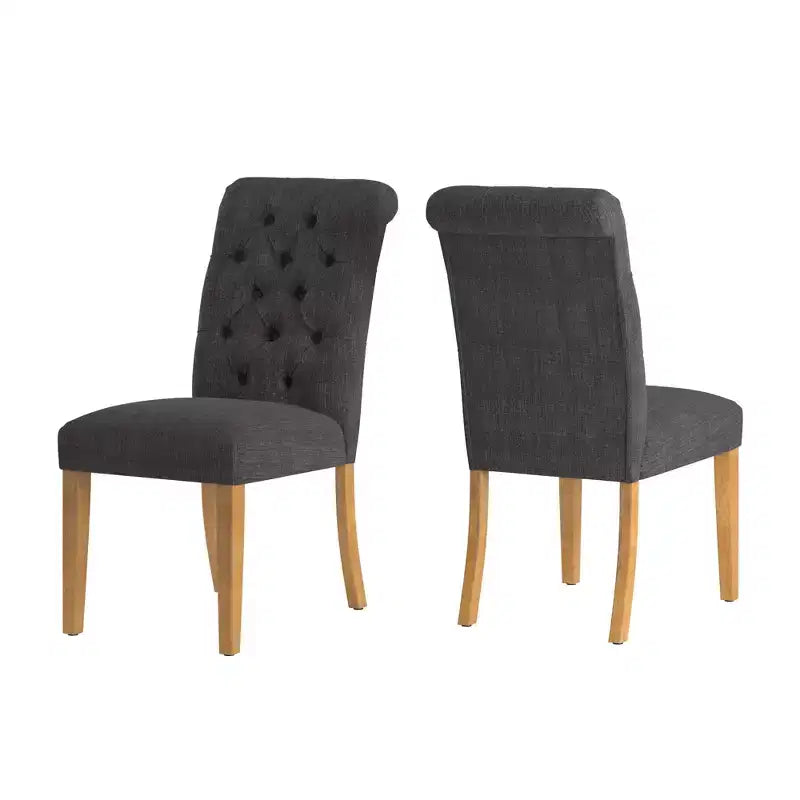 Chaises Parsons Gramercy à dossier roulé et touffeté (lot de 2) - iNSPIREQ