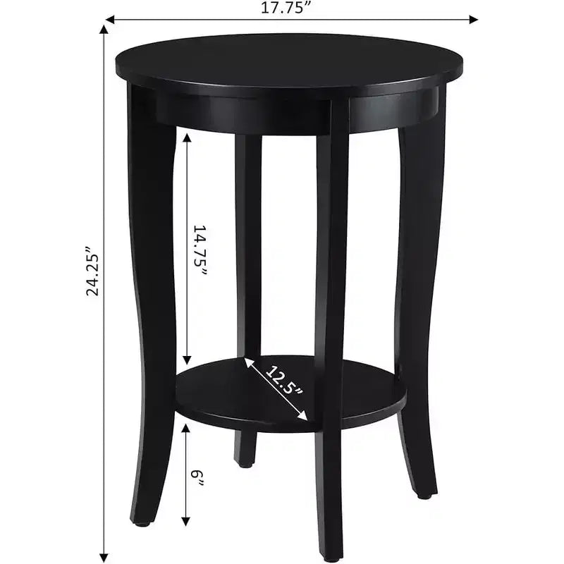 HomeStock Table d'appoint rectangulaire en bois 1 pièce