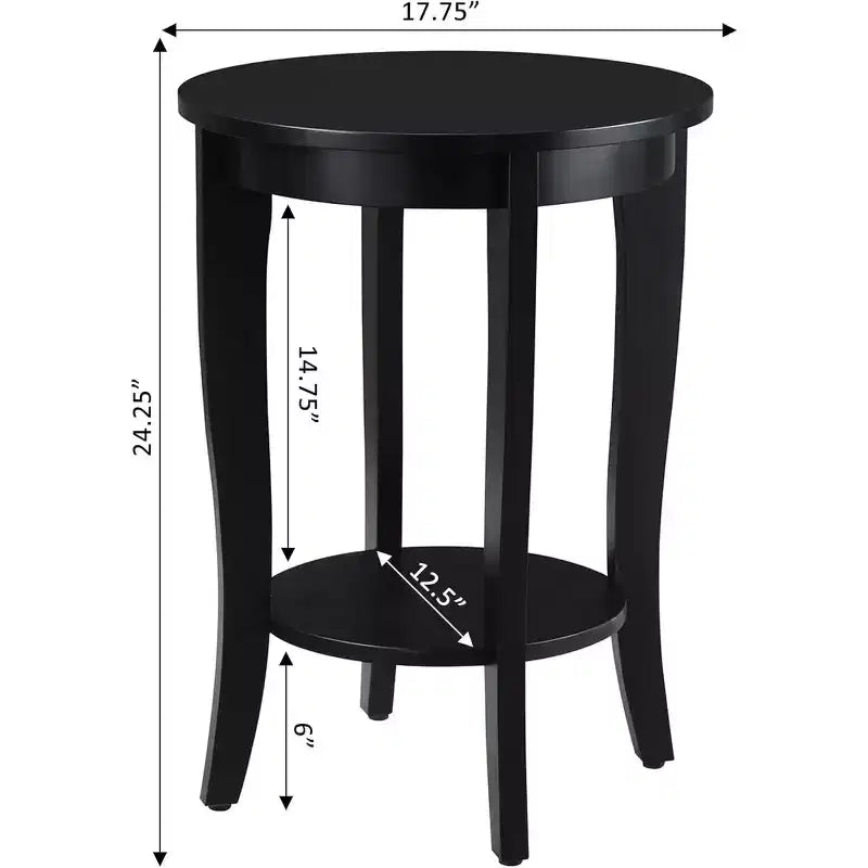 HomeStock Table d'appoint rectangulaire en bois 1 pièce