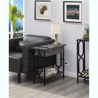 Table d'appoint rectangulaire en métal HomeStock 1 pièce