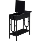 Table d'appoint rectangulaire en métal HomeStock 1 pièce