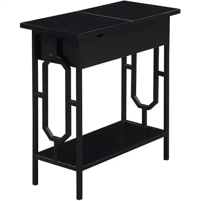 Table d'appoint rectangulaire en métal HomeStock 1 pièce