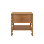 Table de chevet Jenny Lind avec 1 tiroir et étagère inférieure