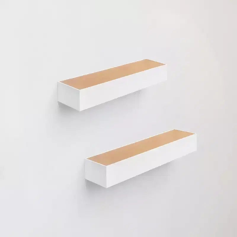 NAYSAYE Étagères Flottantes Murales en Bois avec Supports Invisibles pour Salle de Bain Chambre Salon Cuisine, Multicolore
