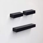 NAYSAYE Étagères Flottantes Murales en Bois avec Supports Invisibles pour Salle de Bain Chambre Salon Cuisine, Multicolore